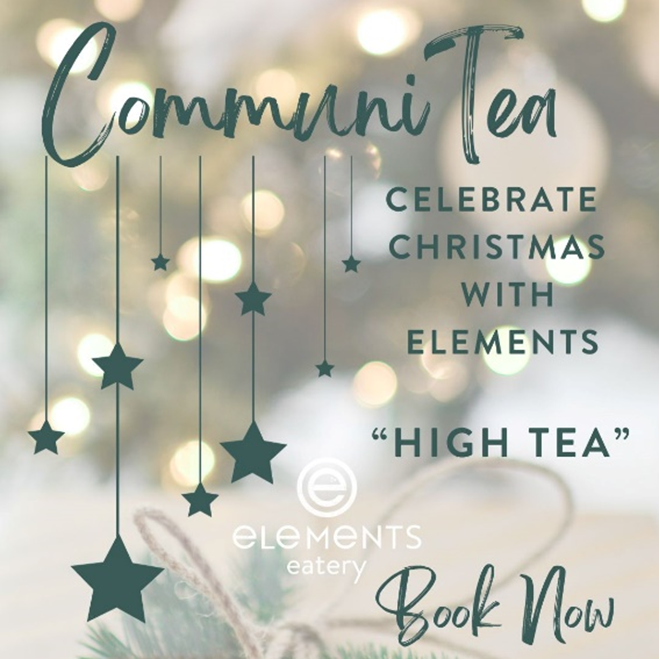 COMMUNI TEA - CELEBRATE WITH ELEMENTS HIGH TEA